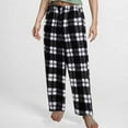 thumbnail image 2 of ZVNAΖH Women's Plush Fuzzy Pajama Pants Warm Cozy Pj Bottoms Winter Warm Sleep Pants Lounge Pants, 2 of 6