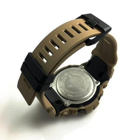 Casio - Men's G-Shock Power Trainer with Bluetooth Mobile Link 49mm Watch - Tan