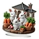thumbnail image 5 of Huevos de Pascua Decoración de conejo Adorno de conejito Placa de escritorio acrílica decorativa 2D para Estilo C, 5 of 9