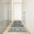 thumbnail image 2 of Ambesonne Neutral Decorative Rug Carpet, Bear Nordic Botanical Motif, 2' 5" x 7' 5", Grey Tan and Ivory, 2 of 3