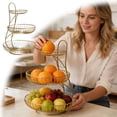 thumbnail image 2 of zhangmingg Sturdy Metal Countertop Organizer for Kitchen Pantry Food Display and Efficient Storage Rack, 2 of 5