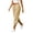08-Yellow, variant on Diufon Linen Capri Pants for Women Summer Casual Elastic High Waist Capris Straight Leg Beach Cropped Pants