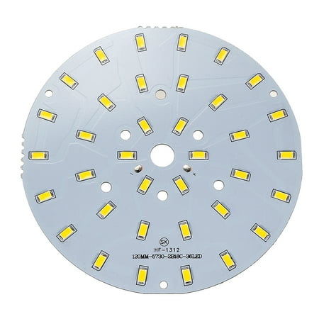 

300mA 18W 36 LEDs 5730 SMD Chip Module Aluminum Board Warm White 120mm Dia