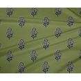 thumbnail image 4 of oneOone Polyester Lycra Fabric Leaves & Floral Block Printed Craft Fabric BTY 56 Inch Wide, 4 of 5