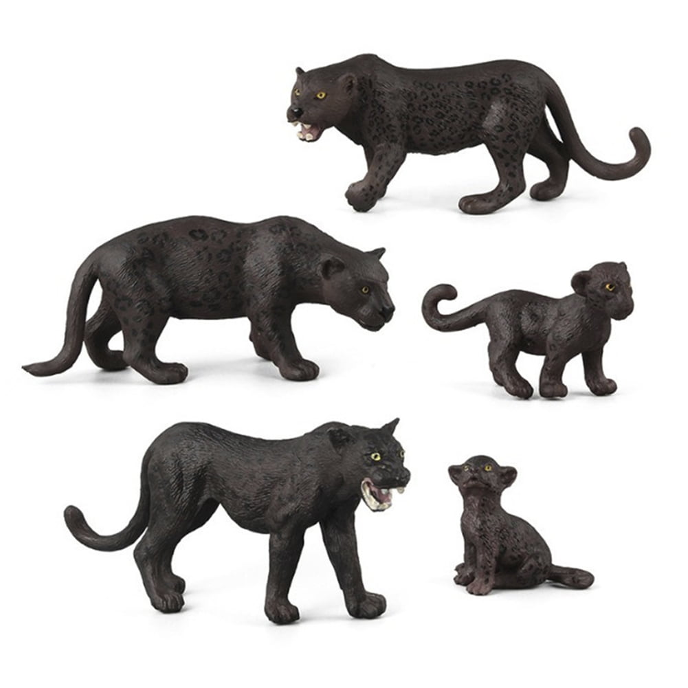 Schleich BLACK PANTHER solid plastic toy wild zoo animal leopard cat NEW * 