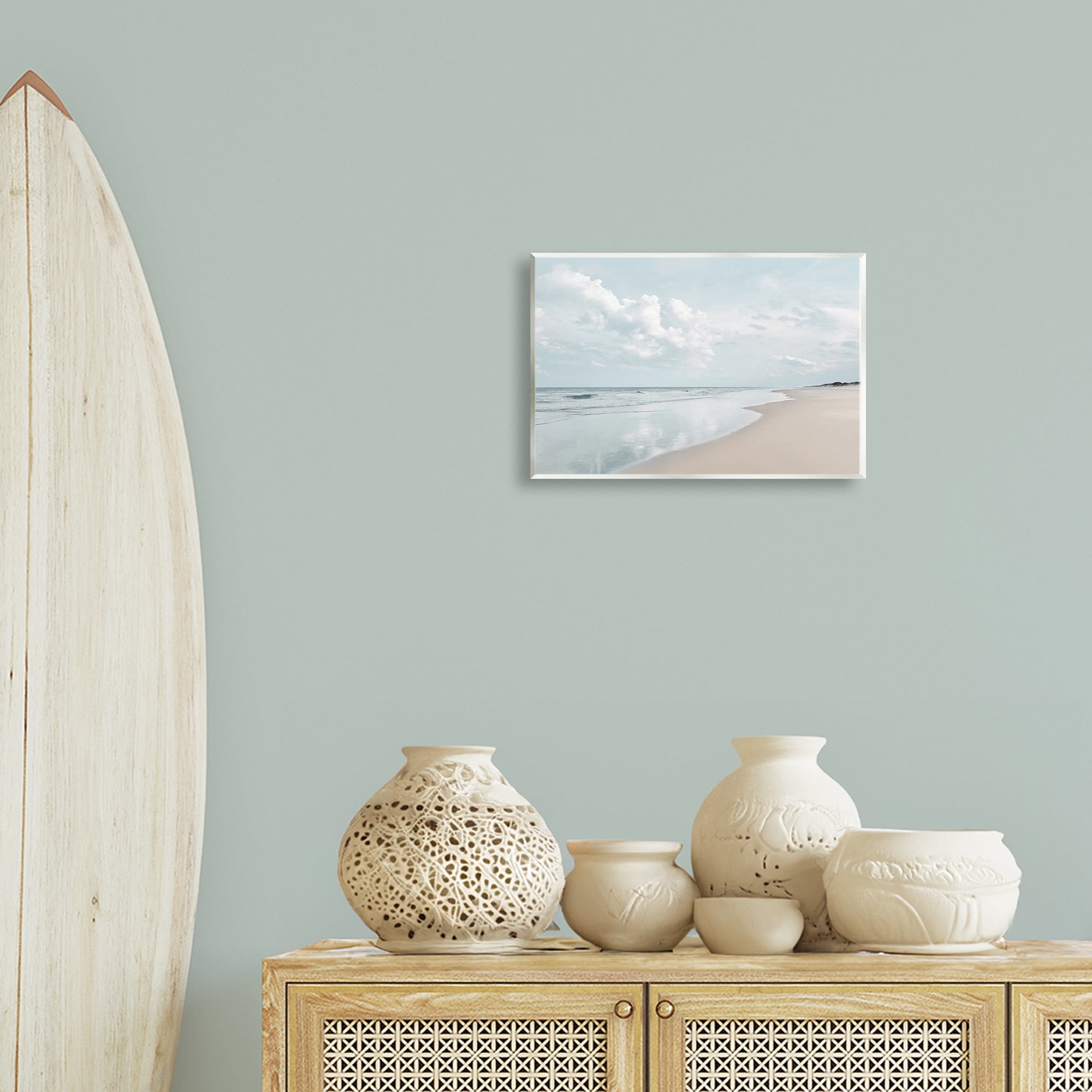 Stupell Industries Endless Beach View Nautical & Beach Photography Unframed Art Print Wall Art, 15 x 10