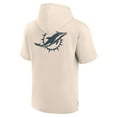 thumbnail image 3 of Men's Fanatics Cream Miami Dolphins Elements Future Ground Lettering Short Sleeve Pullover Hoodie, 3 of 3