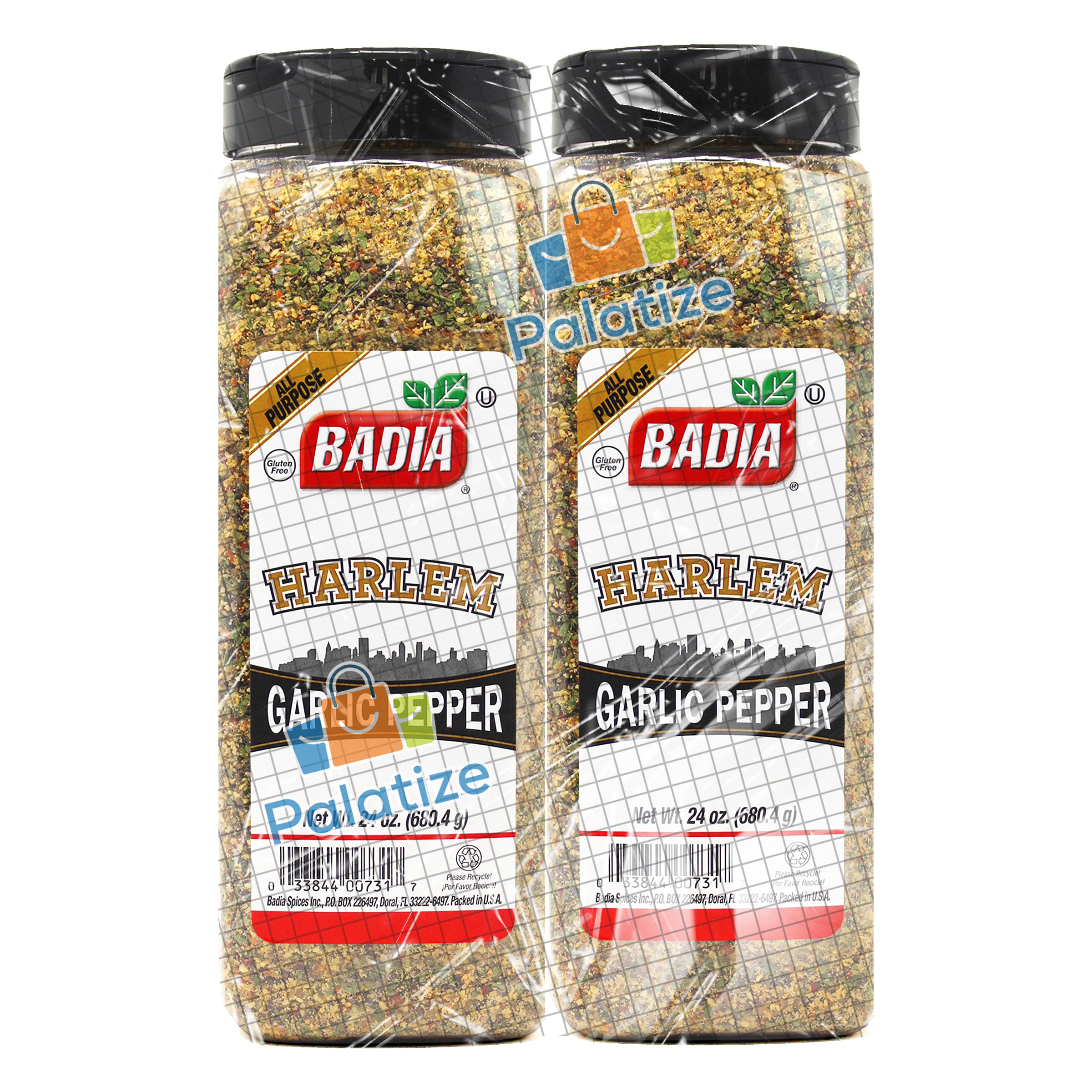 Badia Harlem Garlic Pepper, 24 oz - Palatize Pack of 2