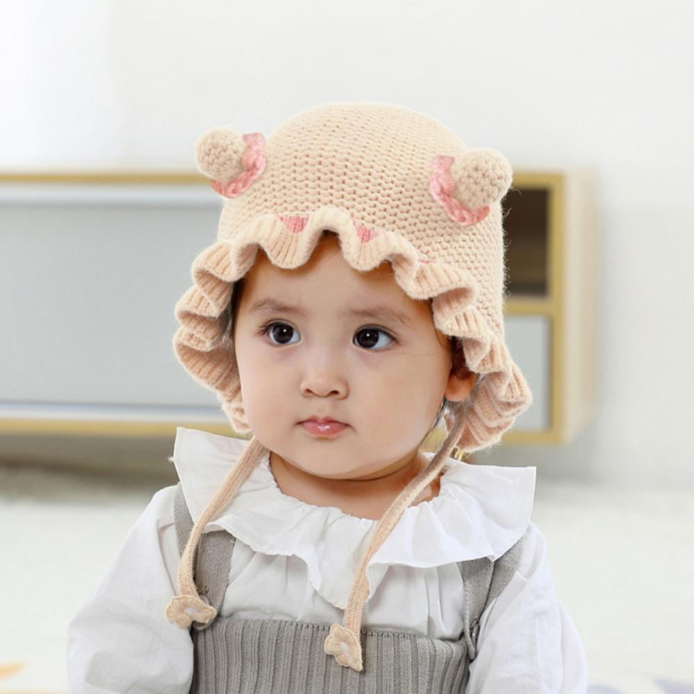 Baby Girl Infant Newborn Kids Cute Lace Hat Cap Beanies Vintage Bonnet Hats Hair 