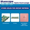 thumbnail image 2 of Bluescape Hydro Cooled Inflatable Water Lounge Pool Float, Pink, Adults, Unisex, 2 of 6