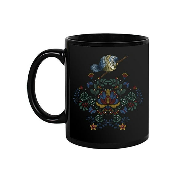 Bird And Pattern Mug - SPIdeals Designs,