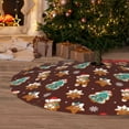 thumbnail image 6 of Pofeuu Christmas Gingerbread Print Christmas Tree Skirt, Merry Christmas Skirt Xmas Tree Ornaments for Xmas Holiday Party Decorations-30", 6 of 7