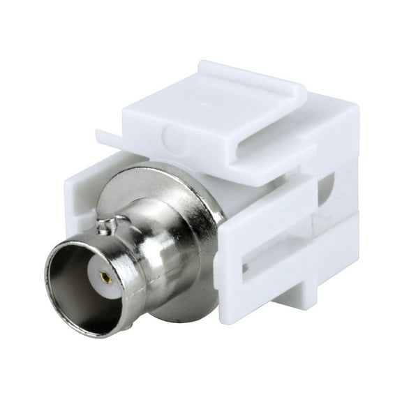 Construct Pro Cable Connector: BNC-Female To BNC-Female Keystone Jack-Pass Through (White) Manufactured by Skywalker