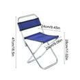 thumbnail image 3 of Portable Stainless Steel Outdoor Folding Chair for Fishing/Barbecue/Camping, 3 of 6