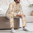 thumbnail image 7 of Lsque Cute Bee Gnome1 Pattern Long Sleeve Pajama Set for Men - Soft 2-Piece Sleepwear and Loungewear Set with Pockets, Comfy Nightwear-X-Large, 7 of 7