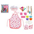 thumbnail image 4 of Daily Qaailabf 20pc Kids Cooking And Baking Set Kitchen Costume Pretend Role Play Kit Apron Hat, 4 of 6