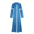 thumbnail image 3 of QJUHUNG Abaya Longue pour Femmes Musulmanes Robe Kaftan Vintage à Imprimé Floral Maxi Islamique, 3 of 3