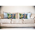 thumbnail image 3 of Betsy Drake Interiors Gold Leaves Large Indoor/Outdoor Pillow 16x20, 3 of 3