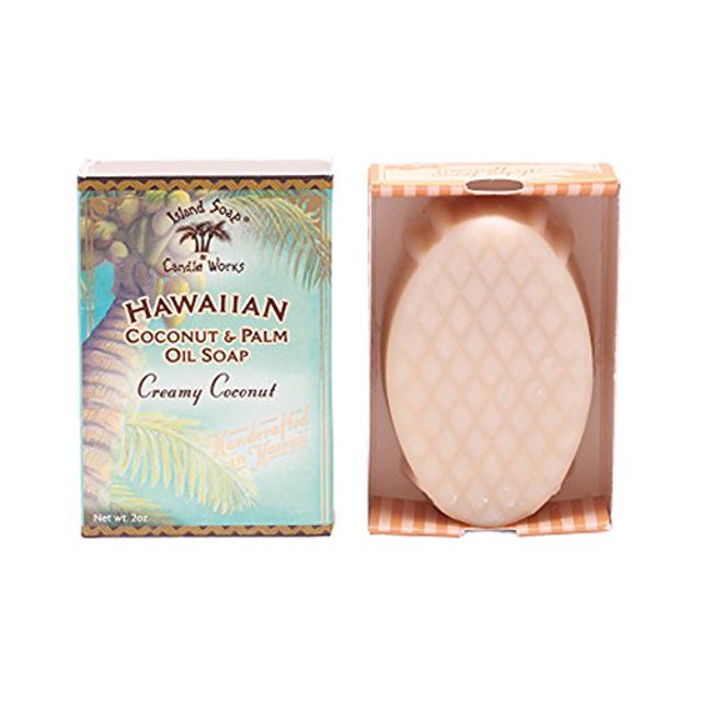 Island Soap & Candle Works Savon de Noix de Coco Fait à la Main, Noix de Coco