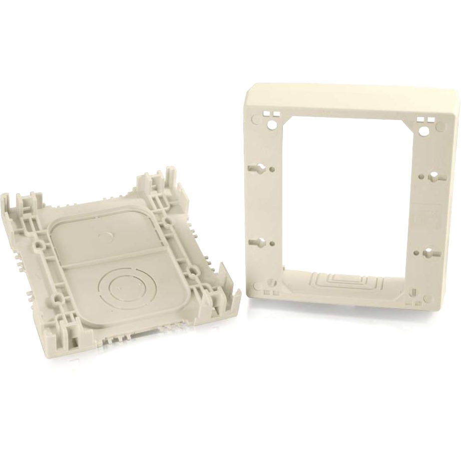 Wiremold Uniduct Double Gang Deep Junction Box Ivory