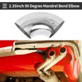 Unique Bargains 90 Degree Mandrel Bend Elbow Car Modified Exhaust Pipe