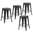 thumbnail image 1 of Gymax Metal Bar Stools - Set of 4, Black, 1 of 10