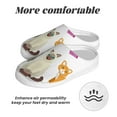 thumbnail image 6 of Rateoe Pet Care Grooming Print Women's Men's Cotton Knit Slippers Lightweight Memory Foam Indoor House Shoes with Anti-Skid Sole-37/38, 6 of 7