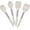 Khaki, variant on Kiibsot Cooking Utensils Set of 4, Silicone Kitchen Utensils for Non-stick Cookware, Heat Resistant & Non-toxic Slotted Spatula Solid Spoon Turner for Flipping Mixing Serving Basting