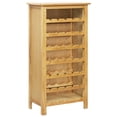 thumbnail image 2 of vidaXL Wine Cabinet Bottle Holder Floor Wine Cabinet Organizer Solid Oak Wood, 2 of 5