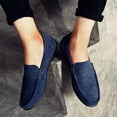 thumbnail image 4 of Suede Leather Men Casual Shoes Loafers Leather Driving Moccasins Slip on Shoes, 4 of 5