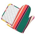 thumbnail image 2 of Kll Vertical Stripes Oven Gloves And Pot Holders Grill Gloves - Oven Gloves And Pot Holders, Non-Slip Cooking Gloves With Recycled Pads, 2 of 9