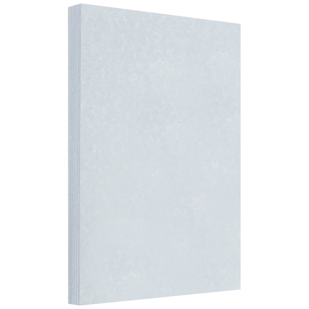 JAM Paper Parchment Legal Size Paper, 8.5 x 14, 24 lb Blue Recycled, 100 Sheets/pack