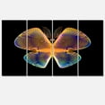 thumbnail image 2 of Design Art - Papillon Fractal Bleu Jaune dans le Noir, 2 of 3