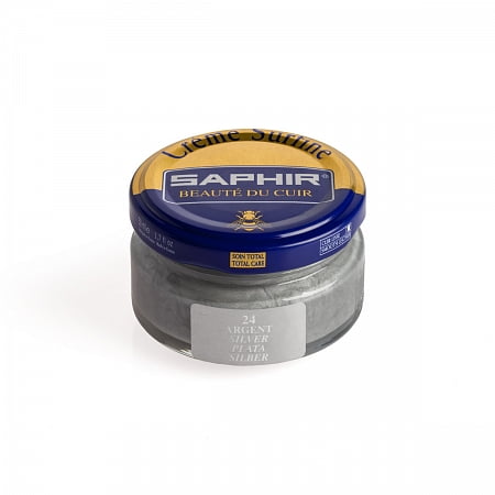 

Saphir Beaute du Cuir Crème Surfine Cream Shoe Polish 50ml Color Silver