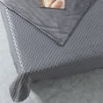 thumbnail image 2 of Cozy Tyme Bisa Weighted Blanket - 15 Pound Dot Velvet Cover 48"x 72" Grey, 2 of 11