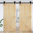 thumbnail image 6 of vidaXL NARVIK 39.4"x82.7" Solid Pine Wood Sliding Barn Door, Natural Brown, No Hardware Kits, 6 of 10