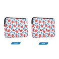 thumbnail image 7 of FORMRS 15"-15.6" Laptop Sleeve Protective Case Soft Carrying Quilted Computer Bag Cover, Playful Strawberries, 7 of 7