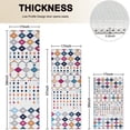 thumbnail image 4 of Colorful Geometric Diamond Pattern Kitchen Rugs Sets Of 3,Kitchen Runner Rugs Non Skid Washable,Decorative Kitchen Floor Mats for Kitchen,Sink,Laundry,17"x30"+ 17"x47" + 17"x59", 4 of 6