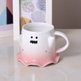 thumbnail image 2 of Taza de Cerámica en Forma Fantasma Mágico 450ml HappyWare Rosa, 2 of 3