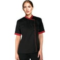 thumbnail image 2 of Short Sleeves Red Color Only Women's Ladies Chef Coat Jacket By Uniformates S Size, 2 of 2