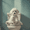 Cute Dog on Toilet Selfie, variant on Qisvanset Ocean Wave Couple Textured Canvas Wall Art 15.75x11.81 INCHES