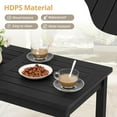 thumbnail image 4 of Dycanpo Outdoor Coffee Table Rectangle, HDPS Patio Table for Outside, 17.7" x 35" x 17.7", Black, 4 of 8