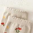 thumbnail image 3 of MXIEZI 3 Pack Kids Toddler Girls Cotton Crew Socks Athletic Socks for 1-12Y, 3 of 7