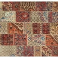 thumbnail image 1 of Ahgly Company Machine Washable Indoor Rectangle Contemporary Brown Red Area Rugs, 7' x 10', 1 of 7