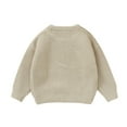 thumbnail image 4 of Kiijoy Boys Knitted Sweater Fall Cute Football Embroidery Pullover Top, Sizes 12-18M, 4 of 6