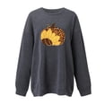 thumbnail image 2 of Nouveaux Hauts pour Femmes 2023 Mode Imprimé Col Rond Chandail Manches Longues Blouse Confortable Chandail en Molleton Coupe Décontractée Chandail en Molleton Oversize pour Femmes, 2 of 6