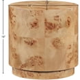 thumbnail image 3 of Meridian Furniture Burl Natural Ash End Table, 3 of 9