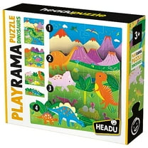 Headu Playrama Puzzle The Dinosaurs Educational Toys for ages 3-99 Years Old