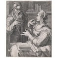 thumbnail image 2 of Cornelis Jacobsz Drebbel 20x24 Gold Ornate Framed and Double Matted Museum Art Print Titled - Philosophy (C. 1597), 2 of 4