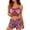 Red, variant on CQXIDFH Pajamas for Women Set Halloween Gothic Print Lettuce Trim Tank Top and Shorts Pajama Set Soft Comfy Pj Sets
